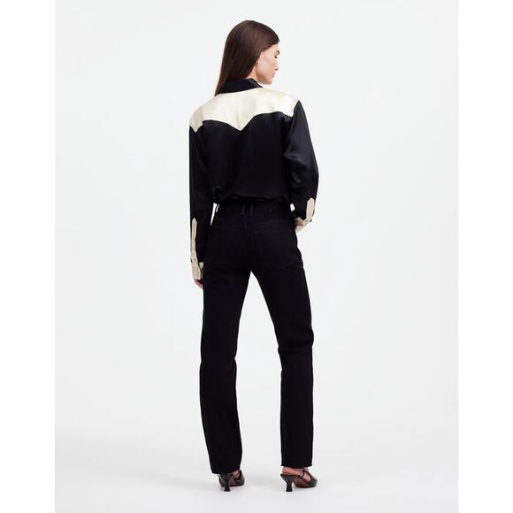 NWT Alexa Chung for Madewell High-Rise Straight Jean in Outridge Wash Size 31 - Picture 3 of 10